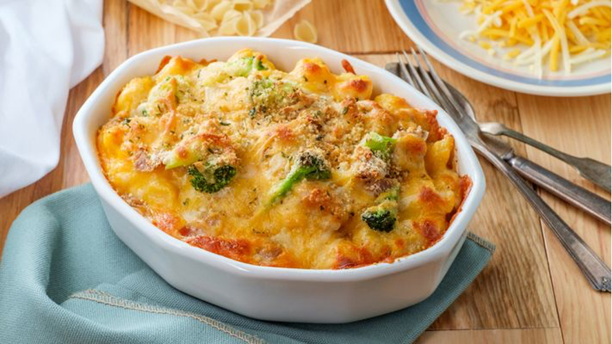 Macarrão com Brocólis Gratinado