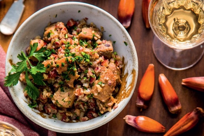 Especial dia do Gaúcho: Paçoca de pinhão com carne assada