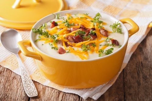 Sopa de Batata com Bacon